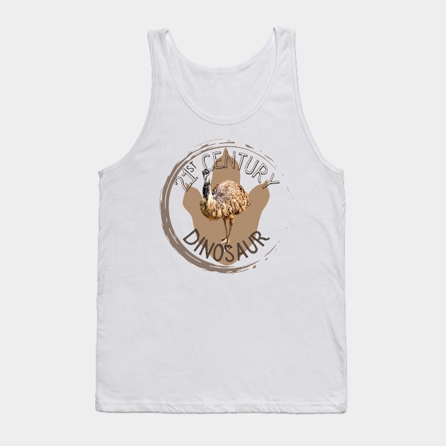 21st Century Dinosaur Emu Tank Top by WildScience